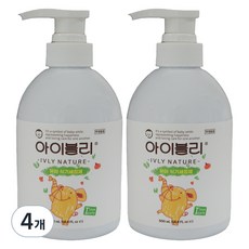 아이블리네이처 유아용 식기 세정제, 500ml, 4개