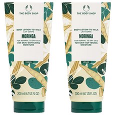 더바디샵 투 밀크 바디로션 모링가, 200ml, 2개 2개, 200ml