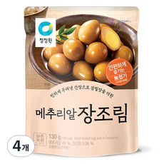 청정원 메추리알 장조림, 130g, 4개