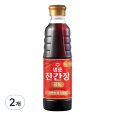 샘표 진간장 골드, 2개, 500ml