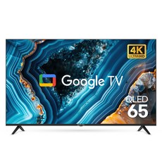 와이드뷰 4K UHD QLED 구글 스마트 TV, 165cm(65인치), EKW651QA, 무타공 벽걸이형(추가비용발생), 방문설치