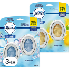 페브리즈 화장실용 비치형 상쾌한비누향 6ml 2개입 + 상큼한레몬향 6ml 2개입, 3세트