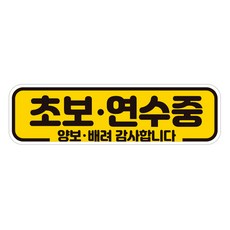 제제데코 칼라 고휘도 반사 자석 초보운전 스티커 A280 280 x 80 mm, AC031, 1개