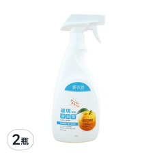 AKIRA 御衣坊 玻璃穩潔清潔劑, 天然冷壓橘油, 強力去汙, 500ml, 玻璃鏡面 櫃台皆適用, 2瓶