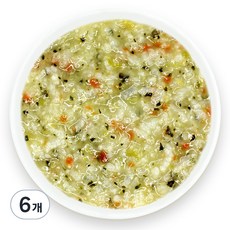 짱죽 실온 이유식 중기, 160g, 6개, 모듬야채죽