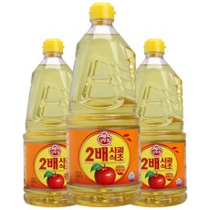 오뚜기 2배 사과식초, 1.5L, 3개