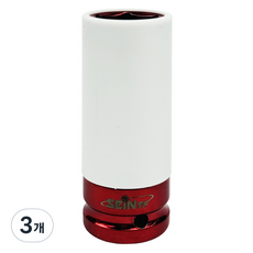 세인티에프 1/2인치 롱 너트 소켓 커버형 휠 복스알 21mm, 3개