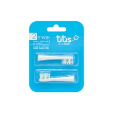 aguard tutus 兔兔 Stage2兒童電動牙刷替換刷頭2入, 1H1C-004-01, 1組