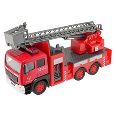 EAPAO雲梯消防車模型玩具，仿真消防車，兒童益智玩具，消防車模型, 1入