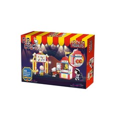 LiNooS 積木玩具 史努比馬戲團系列 奇幻魔術秀 Set, 豐富場景&公仔配件, 1盒