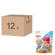 Nuby 游泳褲型尿布 女童, XL, 12片