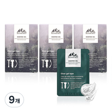 맨허스트 쉐이빙젤 휴대용 파우치 10p, 40g, 9개