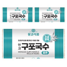 몽고식품 구포국수 진공 중면, 1.4kg, 3개