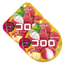 UHA 味覺糖 Cororo 酷露露 Q糖 (荔枝味), 2包, 40g