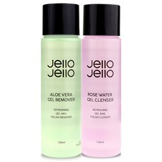 젤로젤로 젤 네일리무버 130ml + 젤 네일클렌저 130ml 세트, 1개 1세트