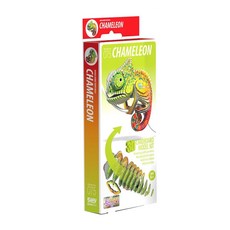 EuGy 立體紙拼圖 - 075 Chameleon, 紙板模型套件，3D紙拼圖，6歲以上適用, 變色龍, 1個