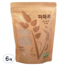 파파루 간편레시피 유기농쌀 백미 굵은입자 400g, 6개
