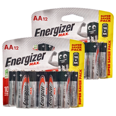 Energizer 勁量 鹼性3號電池 AA12入 超值裝, 12顆, 2組