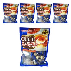 UHA 味覺糖 CUCU焦糖布丁糖 80g, 5袋