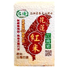名優 花蓮紅米 600g, 台灣花蓮產 紅米, 1包