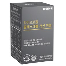라이프토콜 콜레스테롤 개선 마늘 90정, 1개, 50g