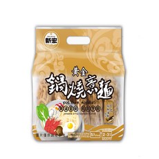 新宏 黃金鍋燒意麵, 日式柴魚海鮮風味, 335g, 1袋