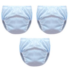 조이멀티 아동용 펀칭 단색파스텔 배변훈련팬티, 블루, 1세트
