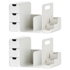 아로망 수납 책꽂이 데스크오거나이저, WHITE, 2개 WHITE, 2개