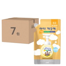 LION 獅王 趣淨 泡泡洗手慕斯補充包, 嬰兒爽身粉香, 200ml, 7包