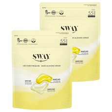 스웨이 식기세척기 액체캡슐 세제 55p, 440g, 2개