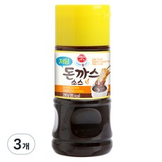 OTTOGI 不倒翁 低糖炸豬排醬, 3瓶, 290g