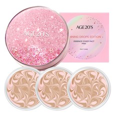 에이지투웨니스 샤이닝드롭 에디션 핑크 팩트 12.5g 세트, 23호핑크미디움베이지, 1개 23호 핑크라떼, 1세트