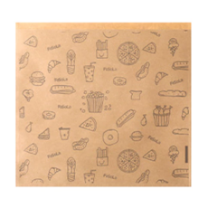FaSoLa DIY多用途食品用卡通防油紙袋 50入/包, 50入, 2包