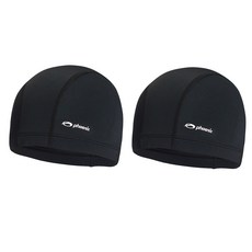 피닉스 스판 수영모 PCN-01, Black, Black, 2개