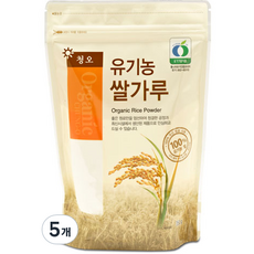 청오건강 유기농 쌀가루, 350g, 5개