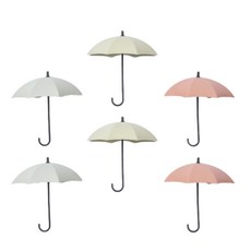부착형 현관 마스크 키 걸이 우산 3종 세트, 노르딕 핑크, 그린, 블루, 2세트