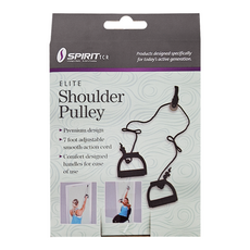 SPIRIT 肩膀復健器, 進階款, 黑色, 7 foot adjustable smooth-action cord, 1盒
