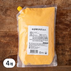 코다노 숙성 체다치즈 소스, 2kg, 4개