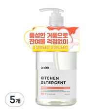 라비킷 주방세제 자몽향, 750ml, 5개