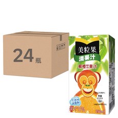 美粒果 清果汁柳橙綜合果汁鋁箔包 250ml*24, 24入