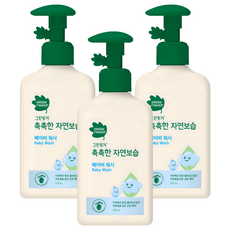 그린핑거 촉촉한 자연보습 베이비 워시, 320ml, 3개 320ml, 3개