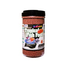 AQUAFUN 水之樂 增豔飼料, 內含礦物質, 促進魚類成長, 魚兒亮麗, 品質安定, 1.05kg, 1罐