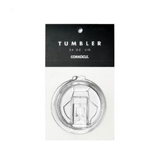 CORKCICLE 酷仕客 三層真空寬口杯 杯蓋, 適合全系列寬口杯、咖啡杯, 滑蓋設計 方便飲用, 1個, Clear, Fits 700ml