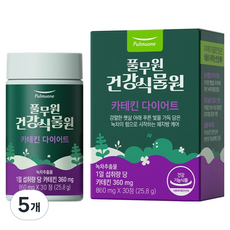 풀무원건강식물원 카테킨 다이어트 25.8g, 5개, 30정
