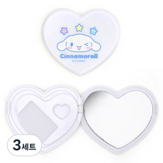 산리오 ACC 빗거울 2p 세트, 시나모롤 화이트, 3세트