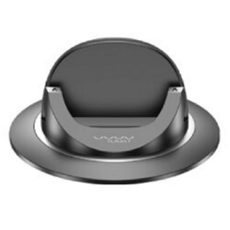 VYVYLABS UFO 360°旋轉車載支架, 時尚迷你設計，小巧不阻礙儀表板，視野寬闊, 黑色, 1個