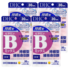 DHC 持續型維他命B群, 緩釋配方，含8種維生素B，30日份, 13.8g, 60顆, 4包