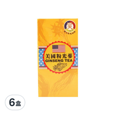 昊之蔘 美國粉光蔘茶, 3公克x15包, 沖泡簡易快速, 3g, 15入, 6盒