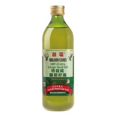 BIOES 囍瑞 特級100%純葡萄籽油, 低酸價0.1, 天然抗氧化花青素, 煎煮炒炸皆適宜, 西班牙原瓶原裝進口, 1L, 1瓶