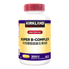 Kirkland 科克蘭 超級維生素B群, 300錠, 增強日常表現, 300顆, 1罐